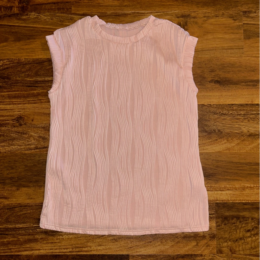 Amazon Pink Sleeveless Blouse